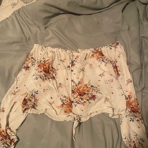 Floral Off the Shoulders Blouse